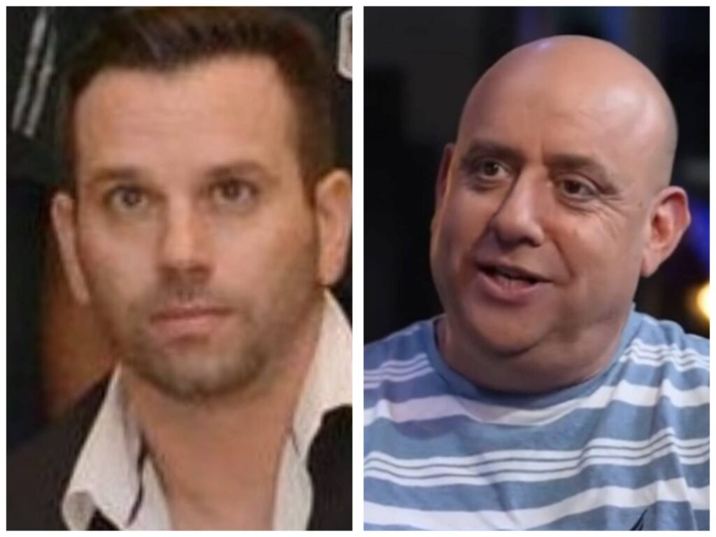 אורי אלון ומנכ"ל הפועל ירושלים בכדורגל אורי שרצקי בתמונה קשורה לכתבה על העברת הבעלות/ניהול במועדון