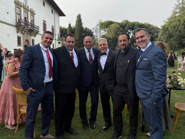 Hapoel Jerusalem fans at a wedding in Florence, Italy – caught abroad as war with Iran begins