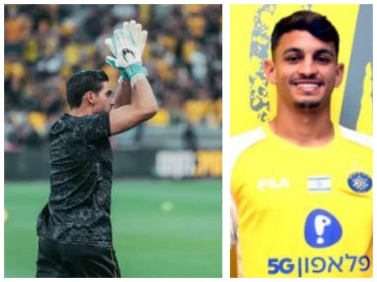 Miguel Silva applauding fans at Beitar Jerusalem, amid uncertainty over Wesley Petacci’s return to Maccabi Tel Aviv