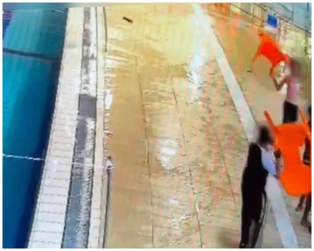The public pool in northern Jerusalem where the violent assault took place he