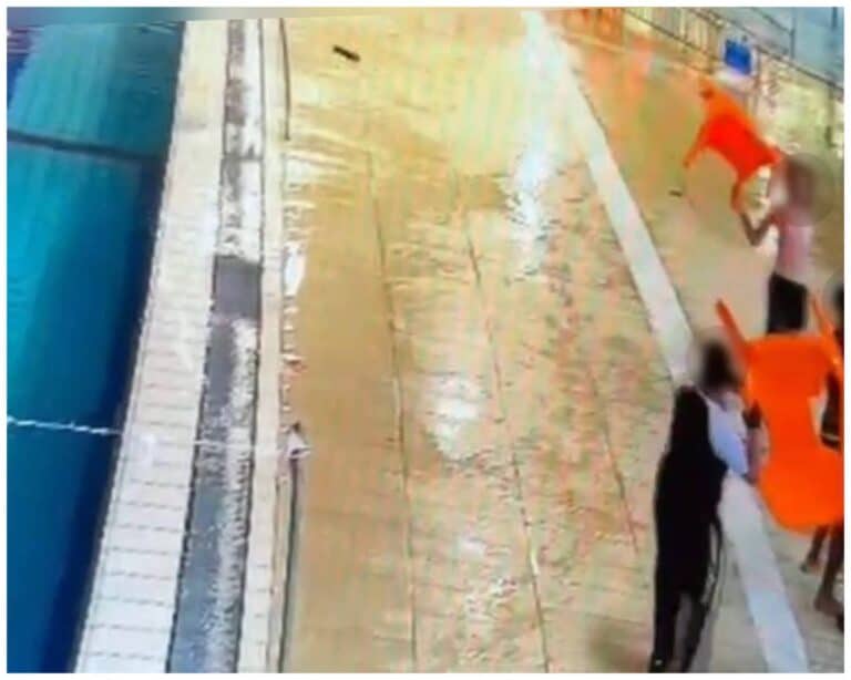 The public pool in northern Jerusalem where the violent assault took place he