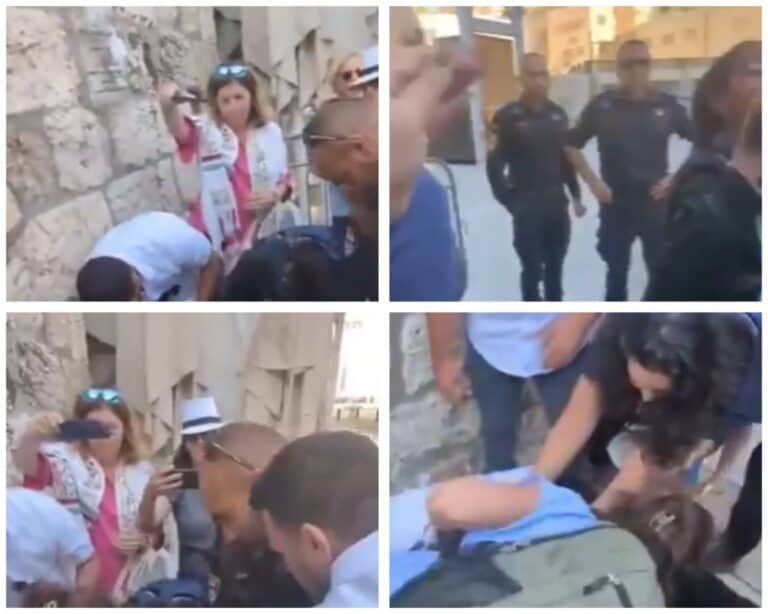 Women of the Wall bring a Torah scroll hidden in a baby carrier to the Western Wall, sparking tensions and police intervention il
