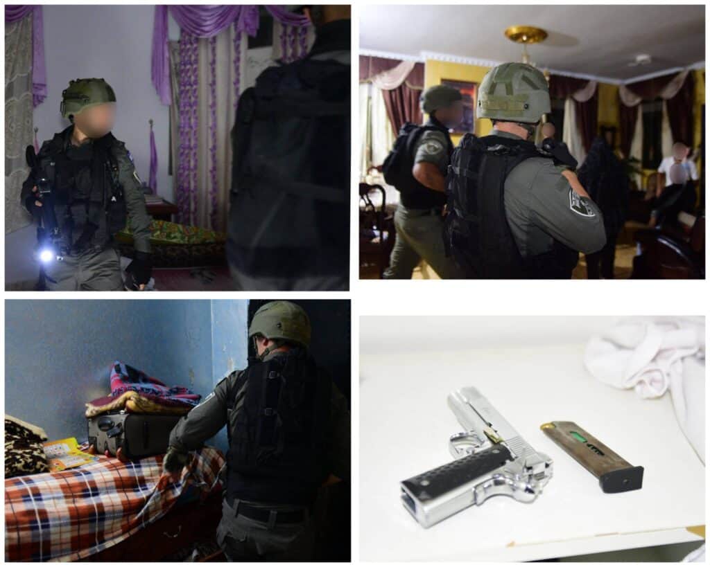Israeli Border Police raid near Nablus: gun found in closet during operation one hour from Jerusalem en