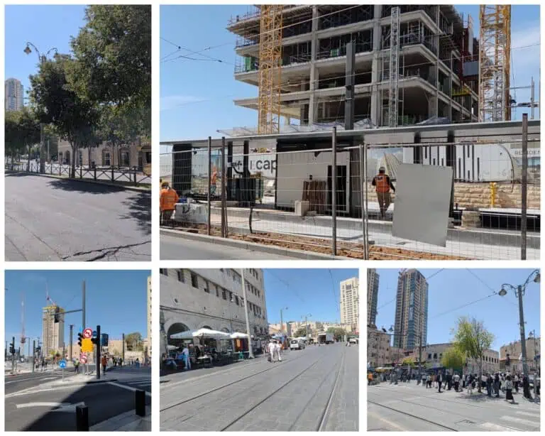 Kereta ringan Baitulmaqdis di Jaffa Street menuju tahap baharu dengan rel dan stesen moden