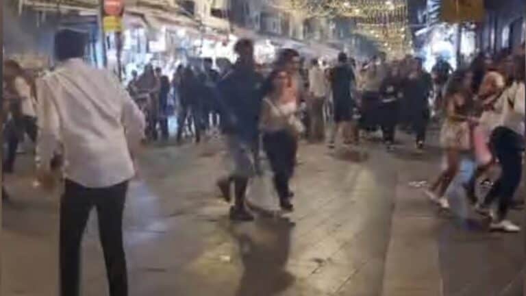 היסטריה המונית בשוק מחנה יהודה בירושלים לאחר קריאת פיגוע