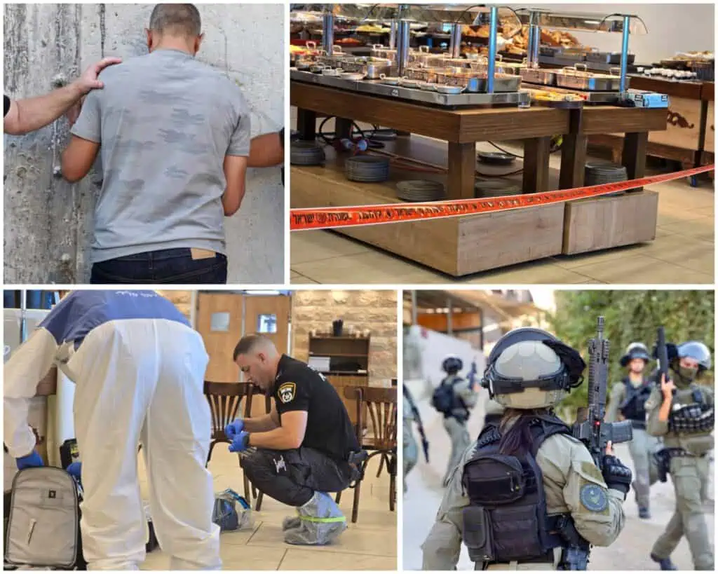 Baitulmaqdis – Polis Sempadan selepas penikaman di Tzuba dan tembakan di Ramot