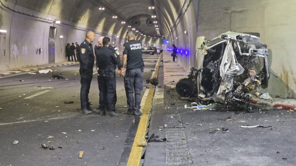 תאונת דרכים קטלנית במנהרות ידין בירושלים בראש השנה