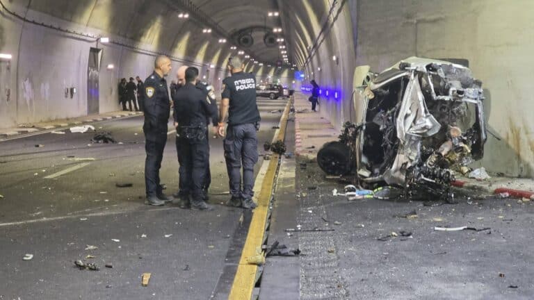 תאונת דרכים קטלנית במנהרות ידין בירושלים בראש השנה