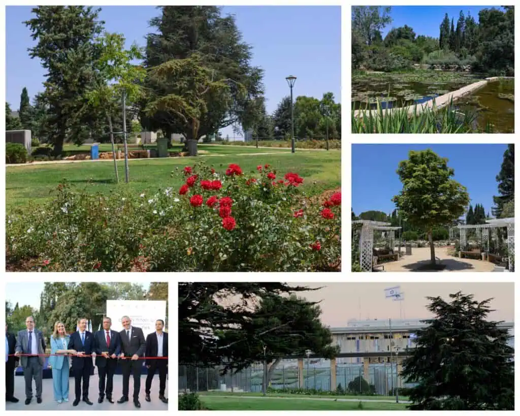 aman Mawar Wohl yang diperbaharui di Kawasan Nasional Baitulmaqdis dalam majlis perasmian