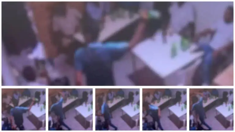 Rakaman kamera keselamatan menunjukkan serangan botol di bar dekat Yerusalem