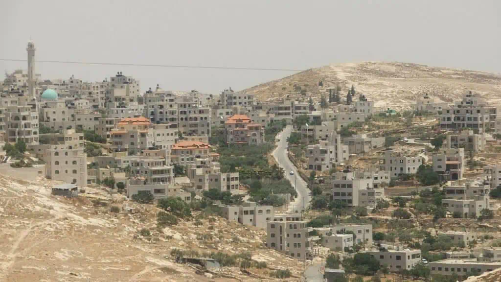 Pemandangan kawasan Mukhmas berhampiran Baitulmaqdis